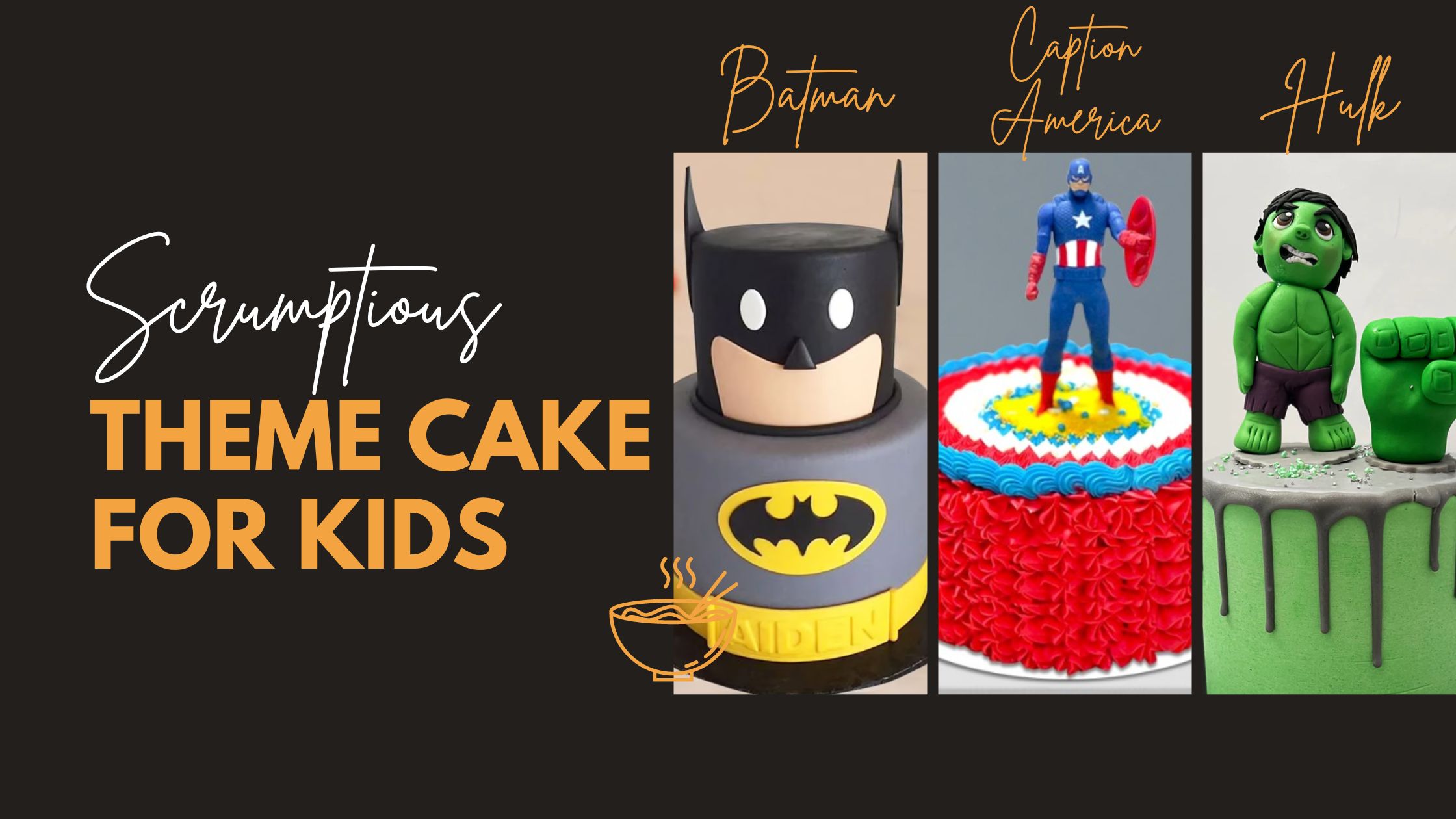 How to make super hero theme #cakedecorating #with #cream &#foundant  #delicious #chocolate malt cake - YouTube