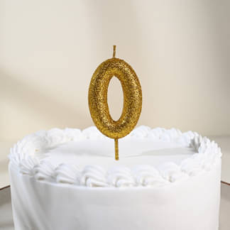 Zero Number Golden Candle